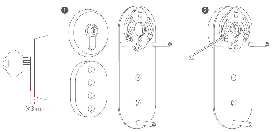 Installations des vis du Xiaomi Aqara EL-D02D